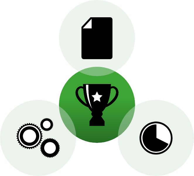 RDTRONIC Diagram of key figures OF Electronic Document Management